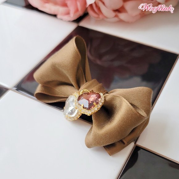 My Lady Hairbow by Wooflink -Bundle of 3-Chocolate, Yellow and Black - Picture 4 of 7